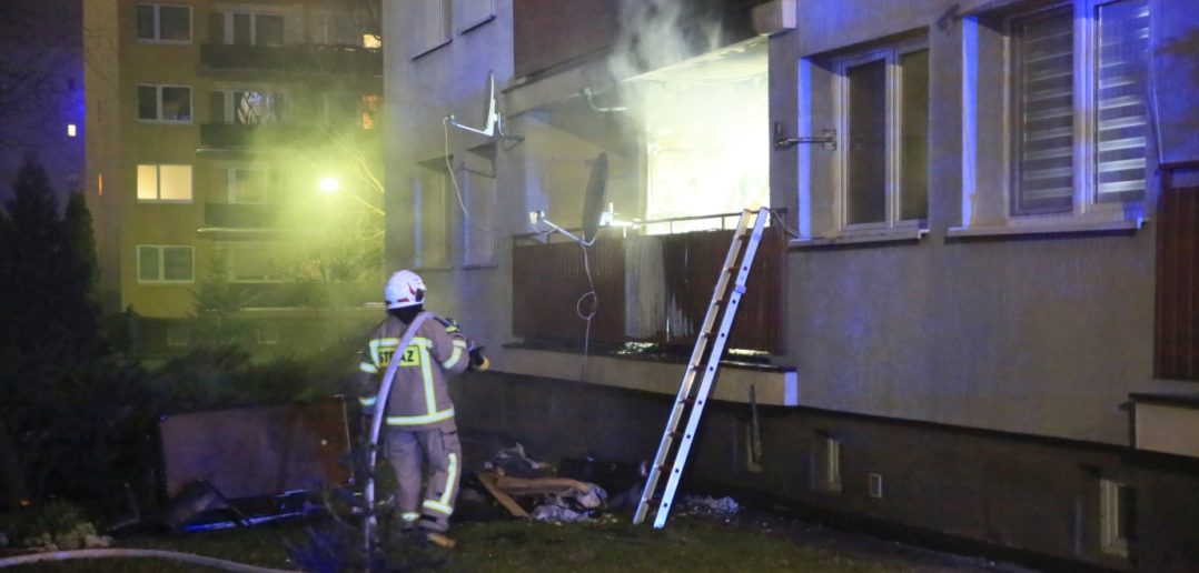 Pożar mieszkania na ul. Chmielowickiej w Opolu, właściciel zmarł w szpitalu