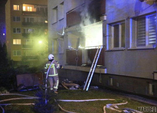 Pożar mieszkania na ul. Chmielowickiej w Opolu, właściciel zmarł w szpitalu