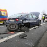 Wypadek na obwodnicy Opola, zderzenie busa z samochodem osobowym