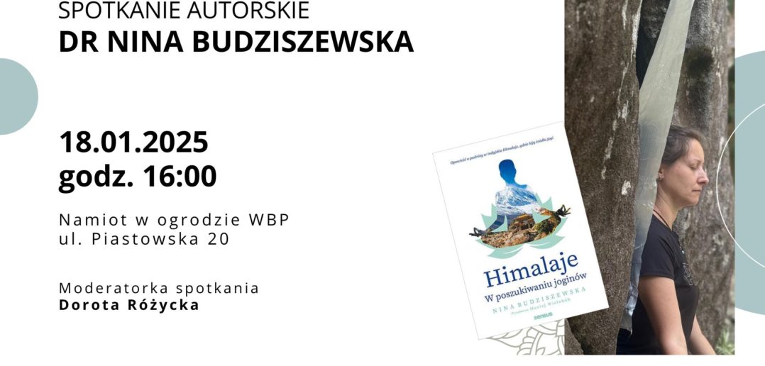 Spotkanie autorskie z Niną Budziszewską już 18 stycznia w WBP Opole