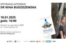 Spotkanie autorskie z Niną Budziszewską już 18 stycznia w WBP Opole