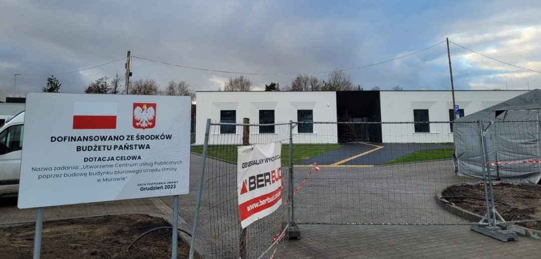 Ostatni etap budowy Centrum Usług Publicznych w Murowie