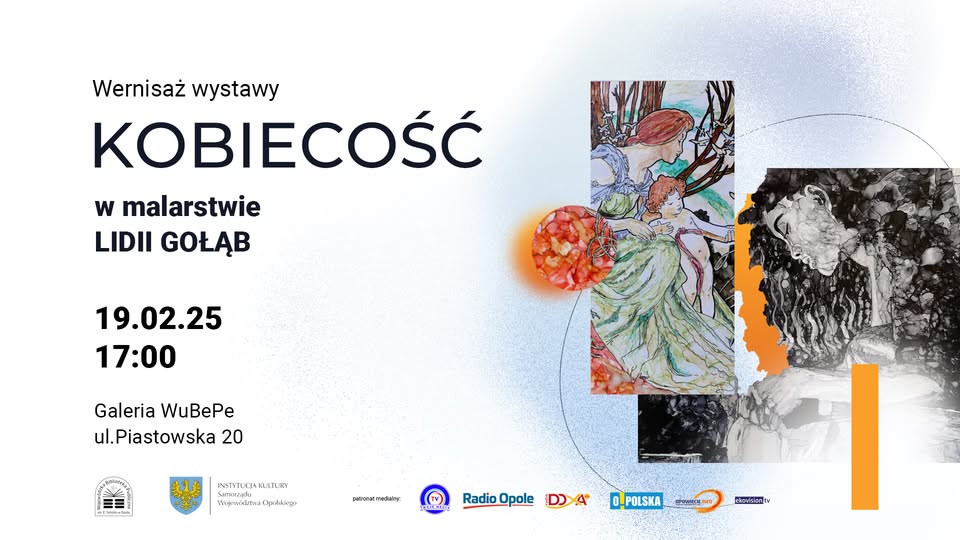 Wystawy Atelier Żyj Kolorowo oraz „Kobiecość w malarstwie” Lidii Gołąb w WBP Opole