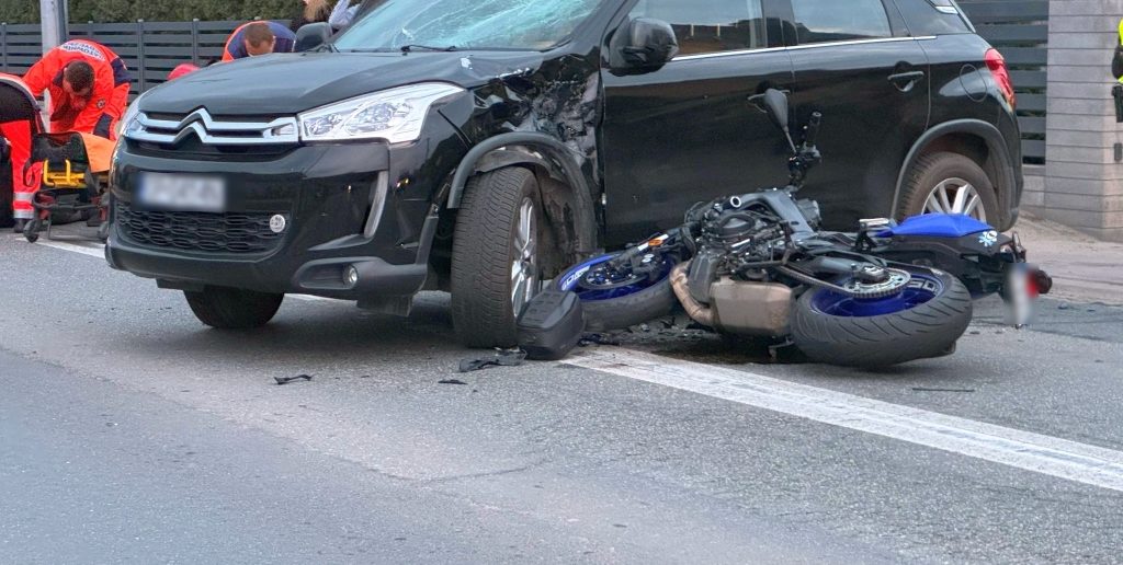 Wypadek na ul. Oświęcimskiej w Opolu