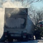 Pożar busa na ulicy Popiełuszki w Opolu