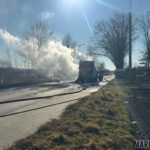 Pożar busa na ulicy Popiełuszki w Opolu