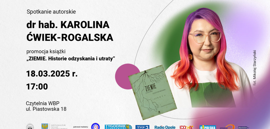 Spotkanie autorskie z dr hab. Karoliną Ćwiek-Rogalską w WBP Opole