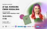 Spotkanie autorskie z dr hab. Karoliną Ćwiek-Rogalską w WBP Opole