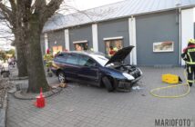 23-latka kierująca citroenem wjechała w ławkę w Komprachcicach