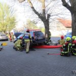 23-latka kierująca citroenem wjechała w ławkę w Komprachcicach