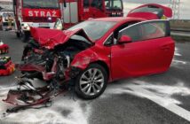 Wypadek na autostradzie A4, cztery osoby zabranych do szpitala