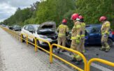 Wypadek w Walidrogach. Zderzyły się 3 samochody osobowe