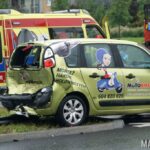 Groźny wypadek na Witosa w Opolu. Poszkodowani matka i dziecko