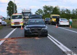 Wypadek z udziałem motocyklisty na DK46 w Opolu