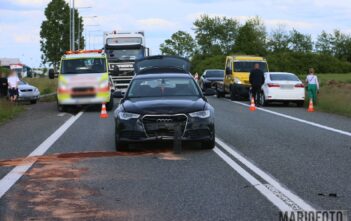 Wypadek z udziałem motocyklisty na DK46 w Opolu