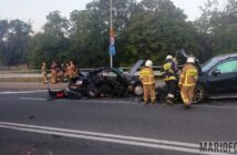 Groźny wypadek na wiadukcie na ul. Niemodlińskiej w Opolu