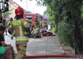 W domu przy ul. Wróblewskiego w Opolu wybuchł pożar, jedna osoba w szpitalu
