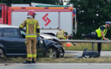 Wypadek na autostradzie A4, pomogli strażacy wracający z akcji Strażak na Szlaku