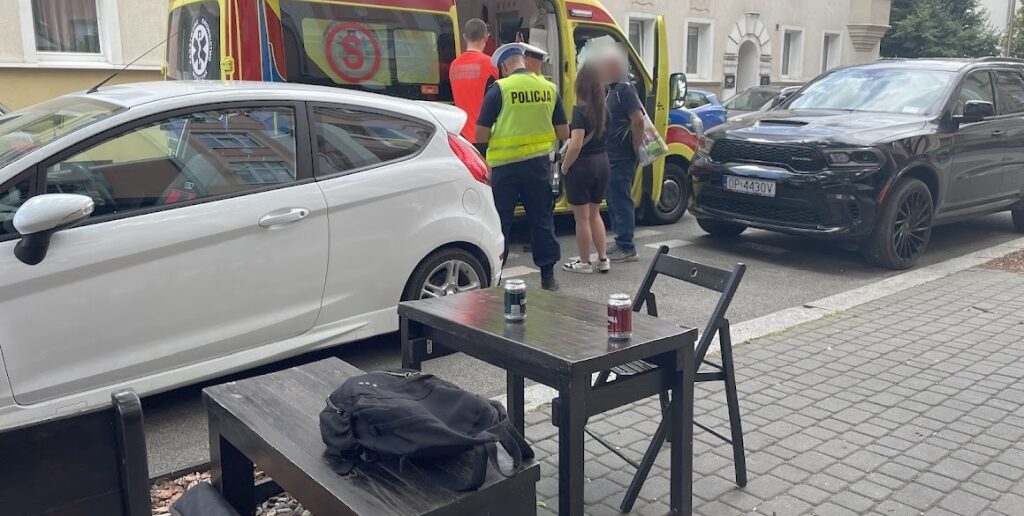 Zdarzenie rowerzystki i pieszej na ul. Kościuszki w Opolu