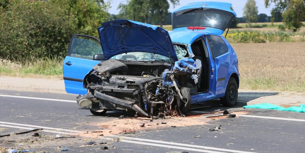 Zderzenie czołowe w Skarbiszowie