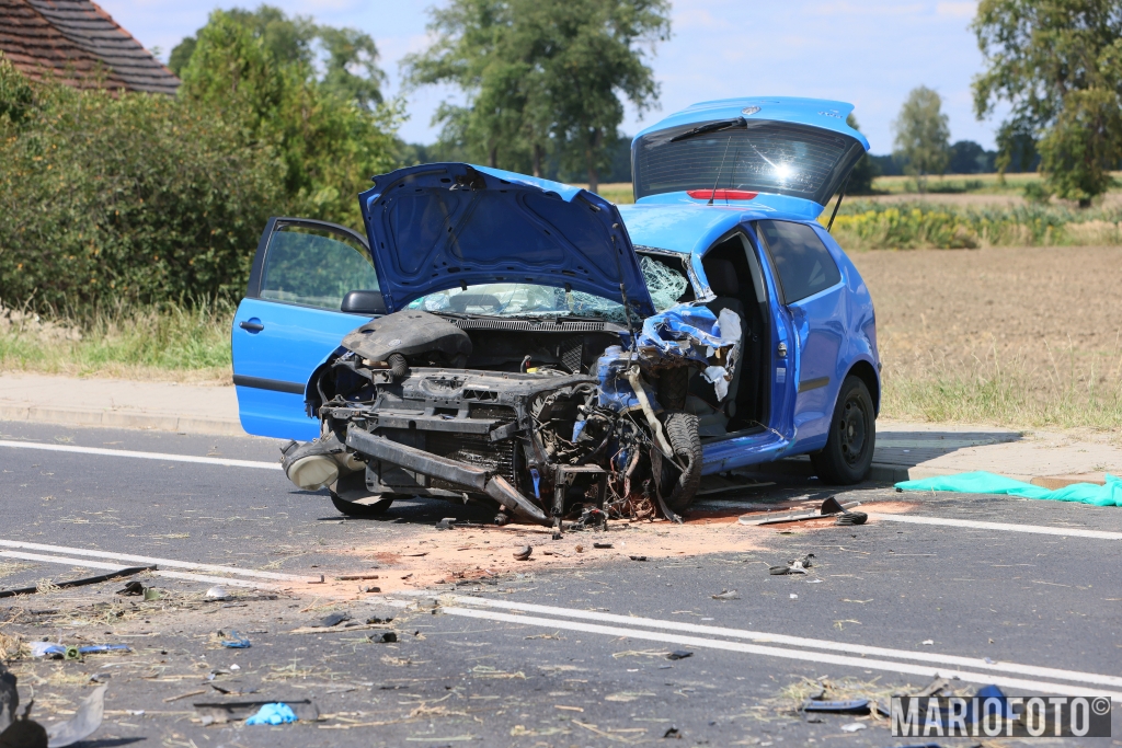 Zderzenie czołowe w Skarbiszowie