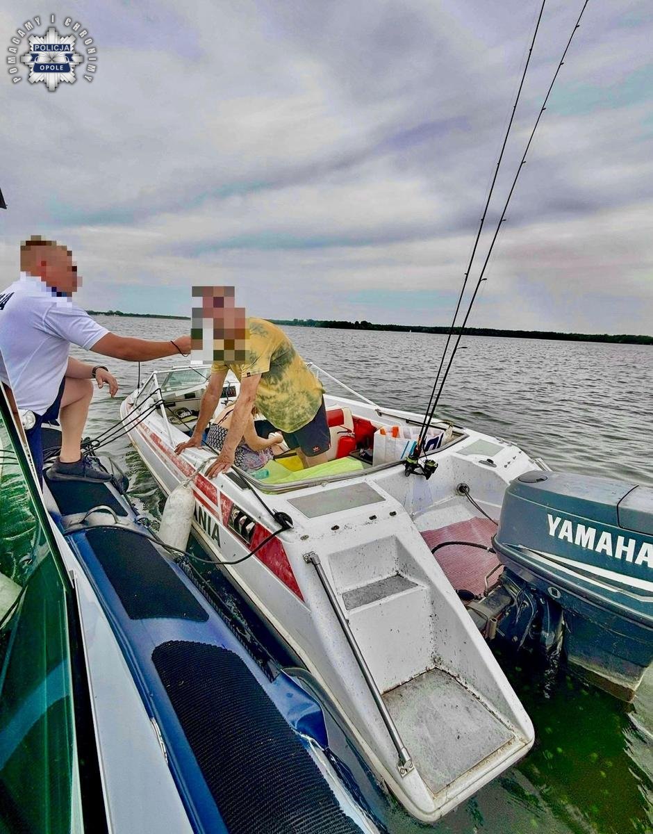 Na Jeziorze Turawskim zatrzymano dwóch nietrzeźwych sterników