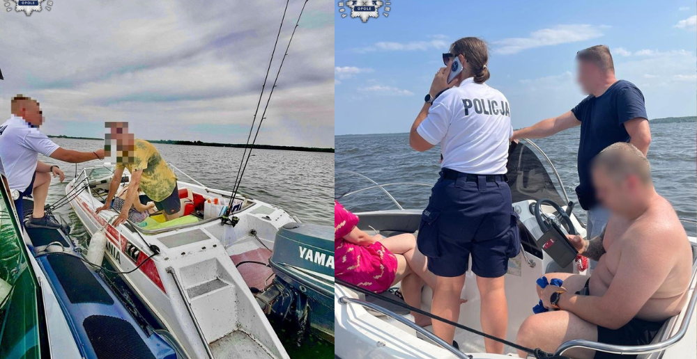 Na Jeziorze Turawskim zatrzymano dwóch nietrzeźwych sterników