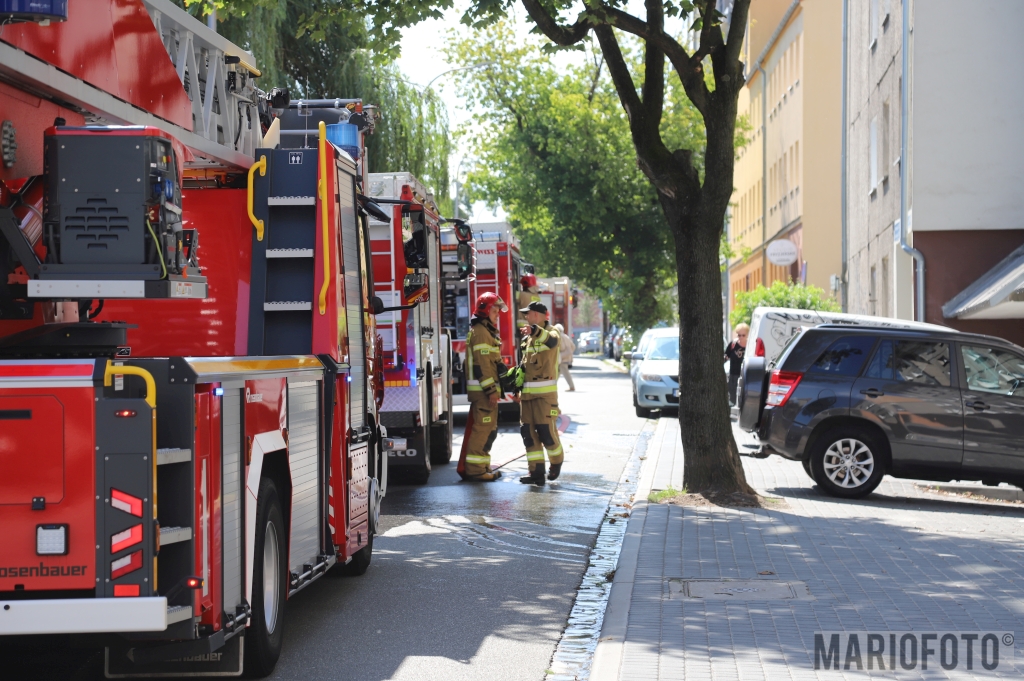 Pożar mieszkania przy ul. Waryńskiego w Opolu