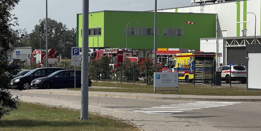 Wyciek amoniaku na terenie jednego z zakładów w Opolu