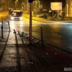 2 promile we krwi – 45-latek uderzył w latarnię na ul. Reymonta w Opolu