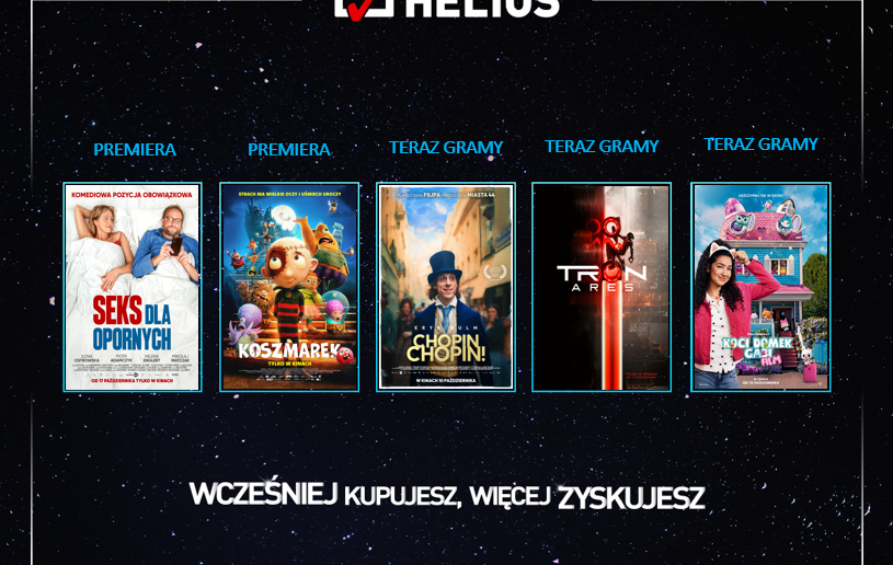 Październikowe premiery w kinach Helios Październikowe premiery w kinach Helios