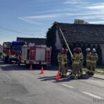 Wypadek na ulicy Teligi w Opolu. Samochód uderzył w słup telekomunikacyjny