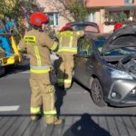 Kierowca wjechał w barierki na dużym rondzie w Opolu