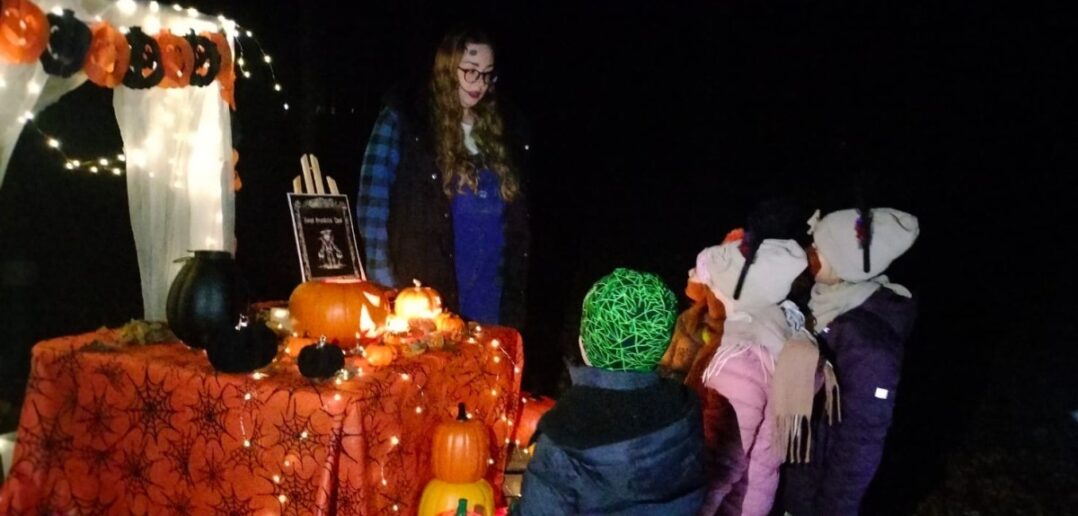 Wieczór mrożący krew w żyłach. Halloweenowy spacer po Parku w Pokoju [GALERIA]