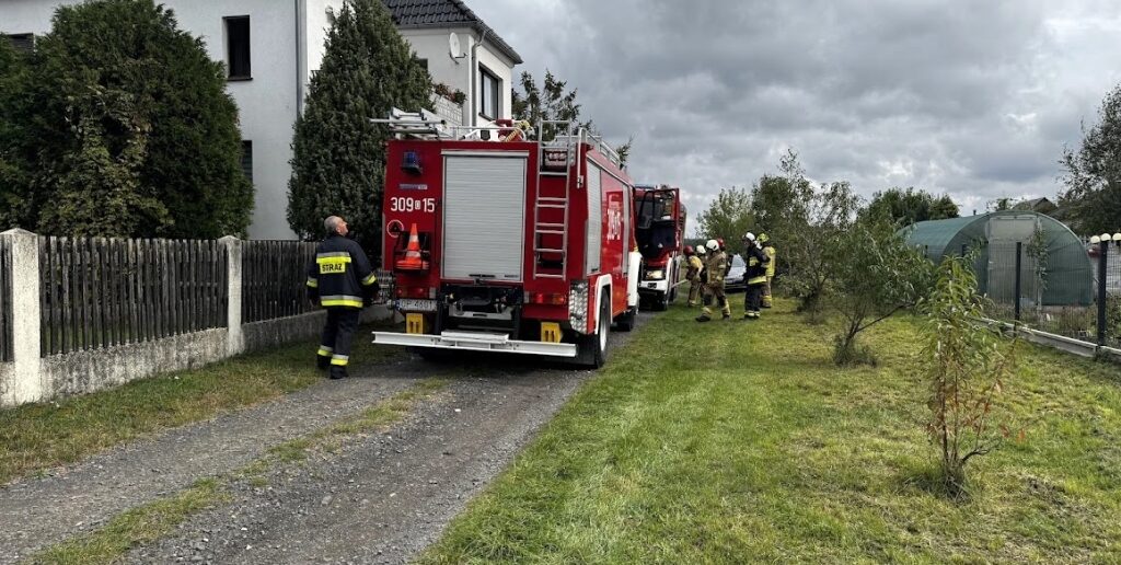 Pożar bojlera na wodę w domu przy ul. Olimpijskiej w Opolu