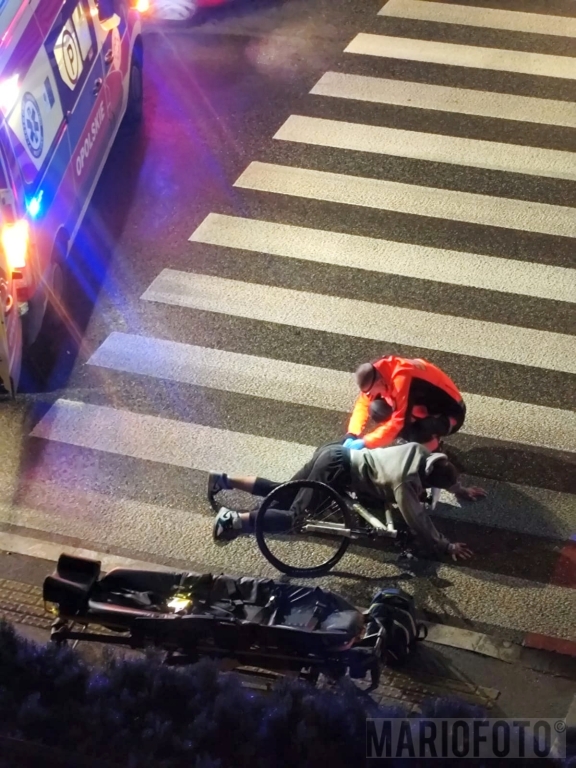 Upadek pijanego rowerzysty na przejeździe dla rowerów, 18-latek w szpitalu