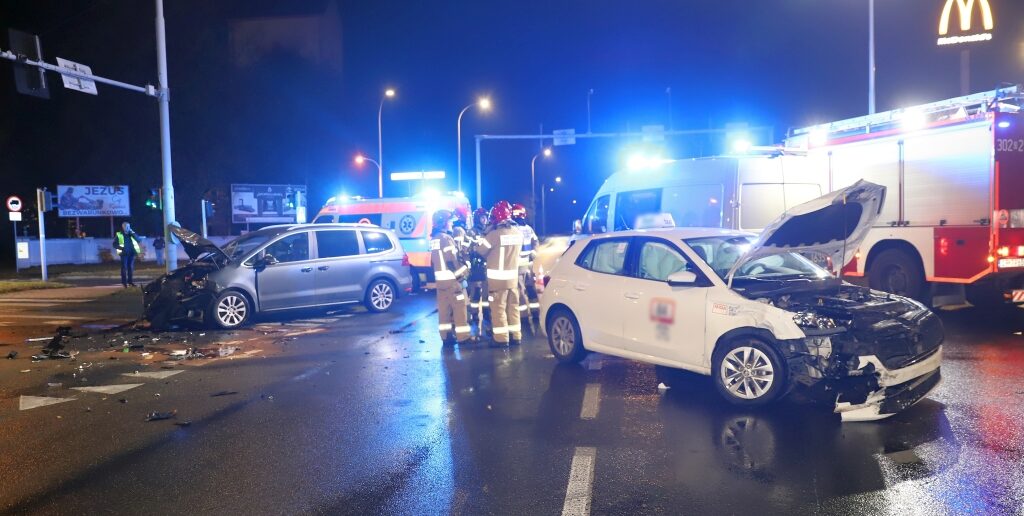 Wypadek na skrzyżowaniu ulic Domańskiego i Wrocławskiej w Opolu
