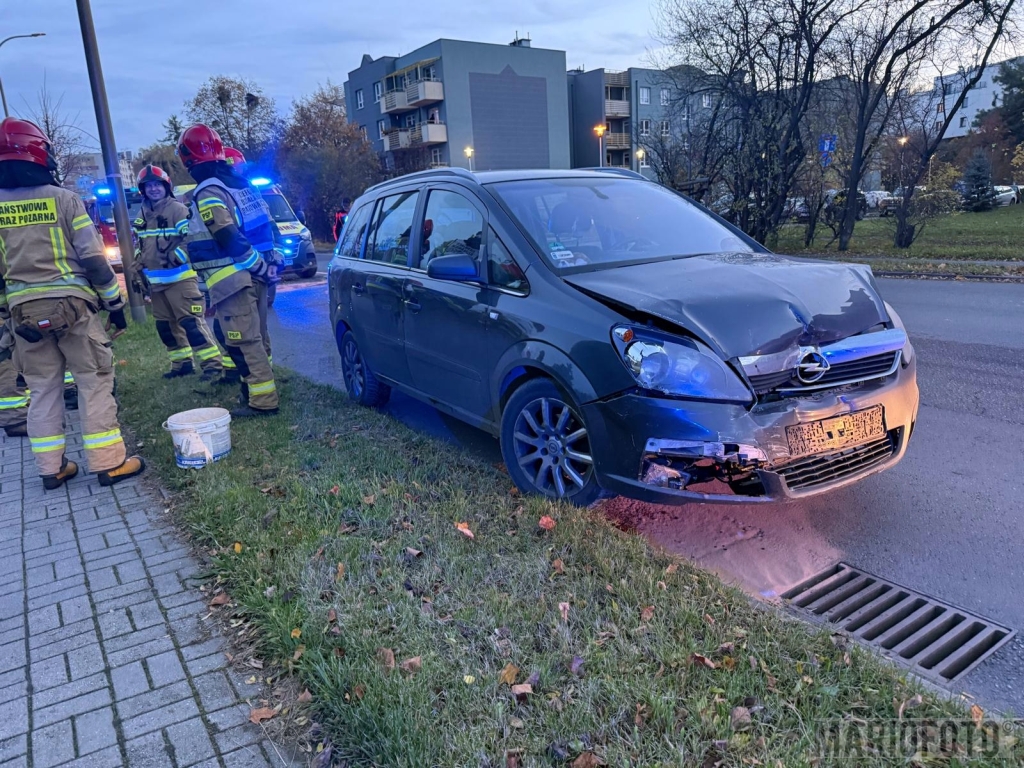 Zderzenie dwóch aut na ul. Hallera w Opolu