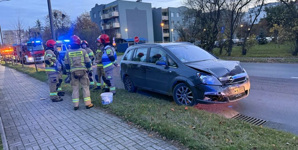 Zderzenie dwóch aut na ul. Hallera w Opolu