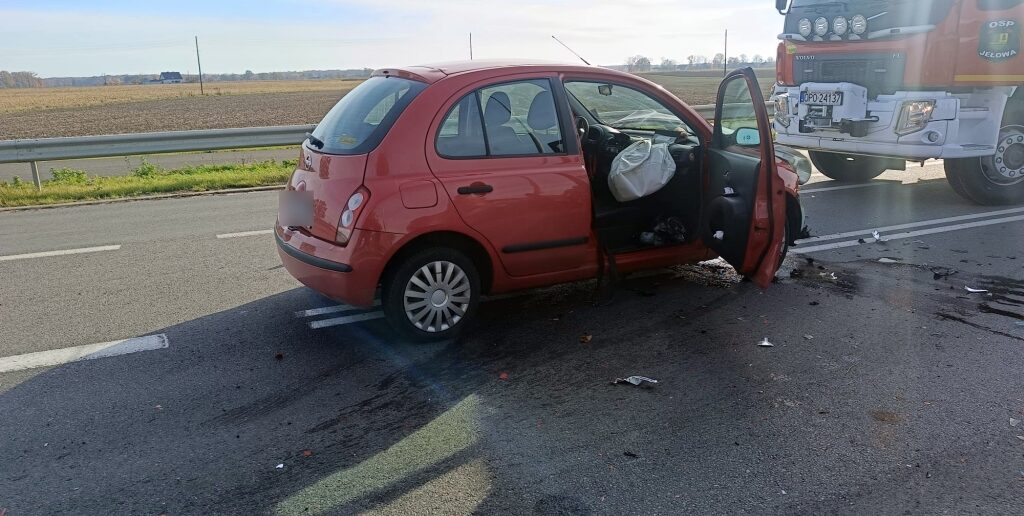 Wypadek w Jełowej, cztery osoby w szpitalu