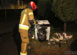 W jednym z mieszkań przy ul. Bończyka w Opolu zapaliła się pralka