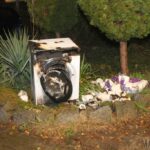 W jednym z mieszkań przy ul. Bończyka w Opolu zapaliła się pralka