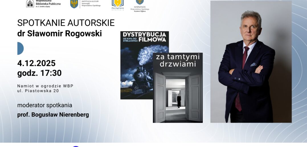 Spotkanie autorskie z dr Sławomirem Rogowskim w WBP Opole