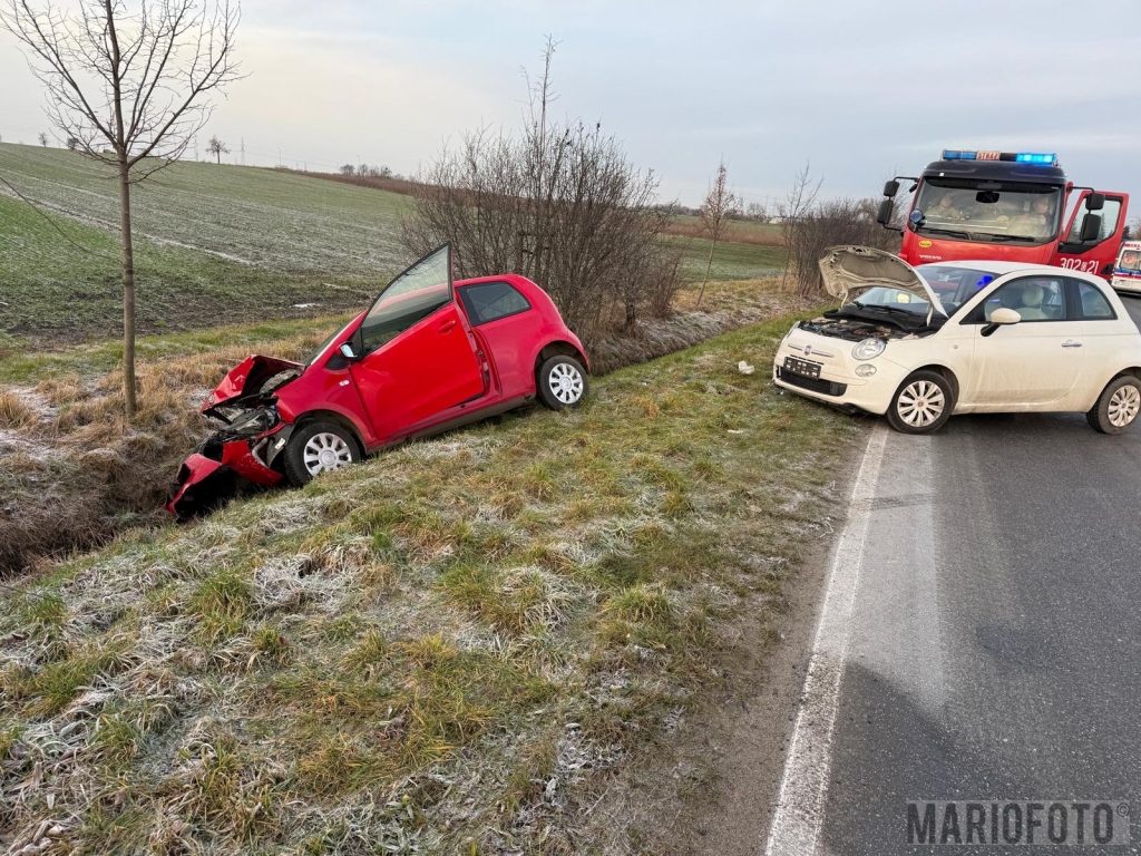 Kolizja na skrzyżowaniu ulic Lipowej i Luboszyckiej w Opolu