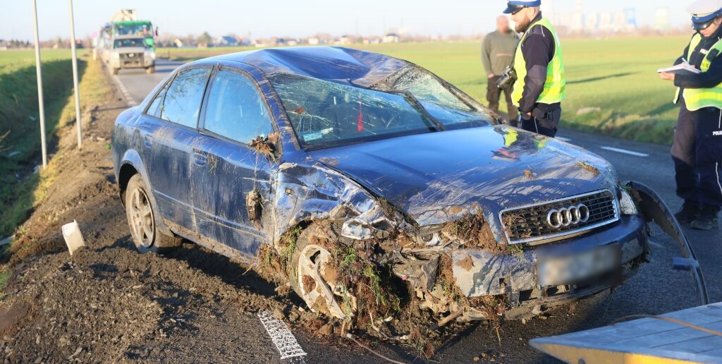Wypadek na ul. Opolskiej w Opolu-Sławicach