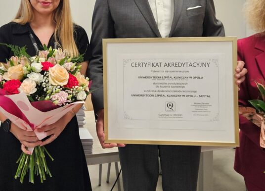 Rekordowa akredytacja dla USK w Opolu. 88 procent potwierdzeniem jakości i bezpieczeństwa