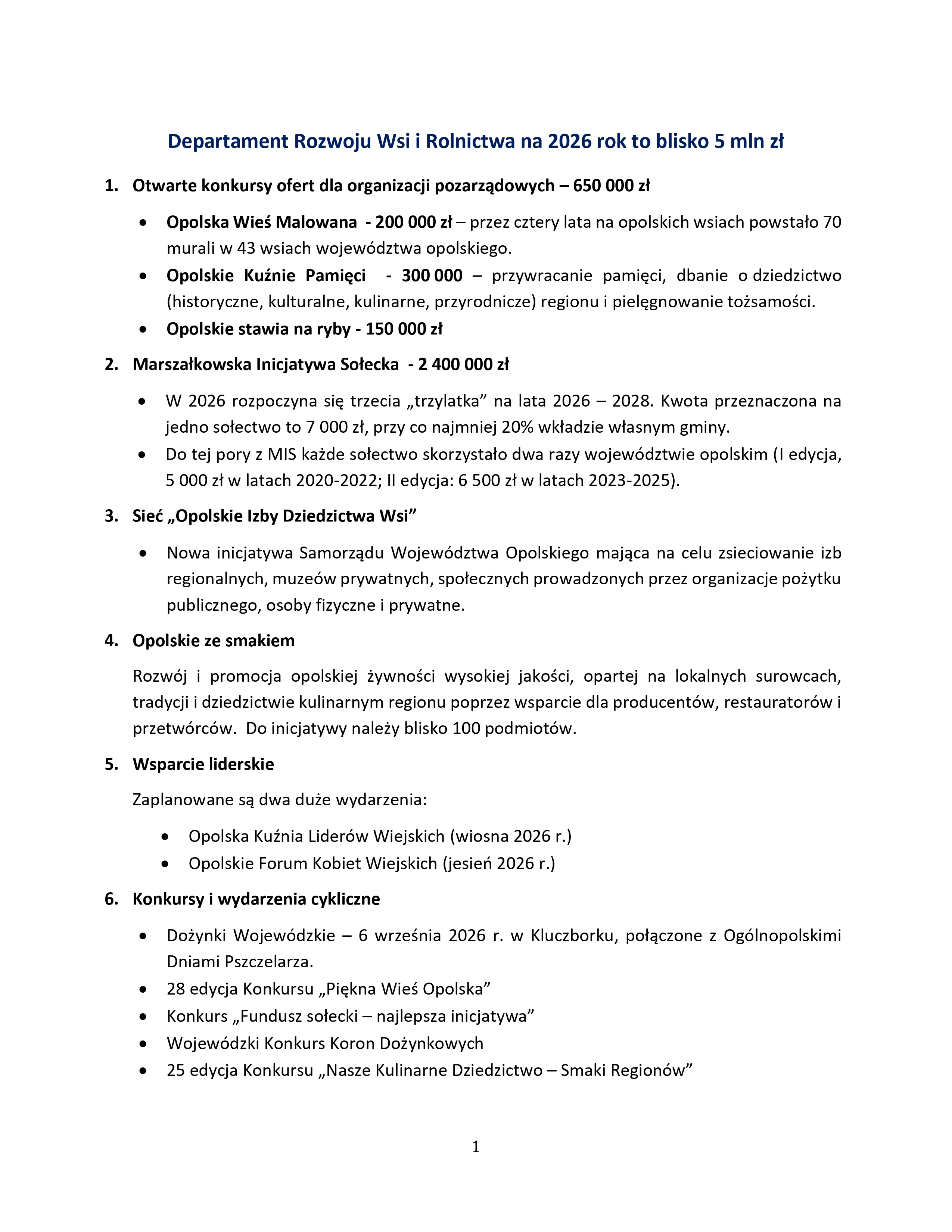 Ambitny plan dla opolskiej wsi przy sprzeciwie opozycji. Samorząd stawia na tożsamość i nowoczesną infrastrukturę
