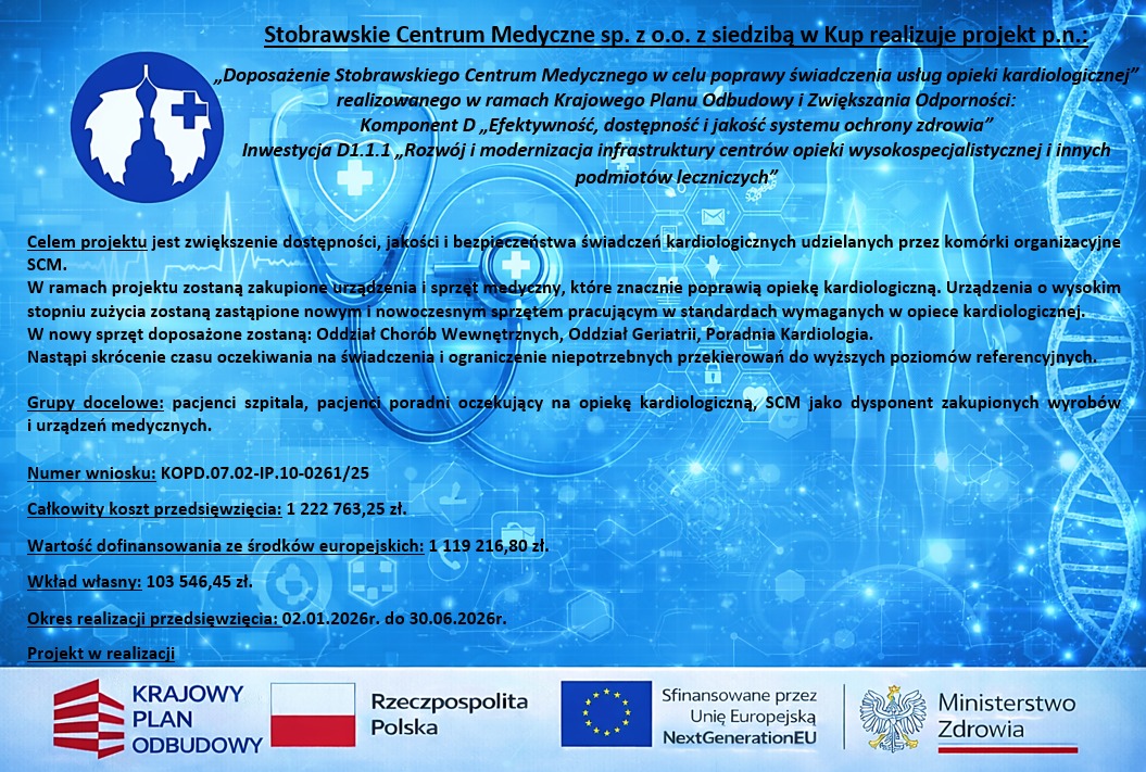 Nowy sprzęt dla serc pacjentów. Milionowe wsparcie dla Stobrawskiego Centrum Medycznego w Kup