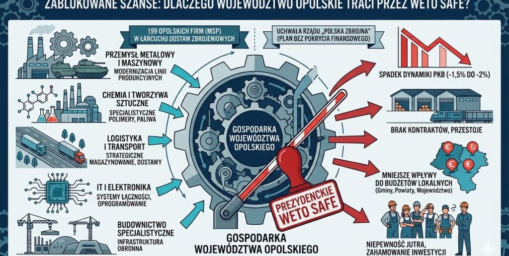 Gospodarczy cios w region. Dlaczego Opolszczyzna zapłaci za prezydenckie weto?