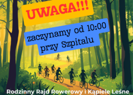 Leśne kąpiele, rodzinny rajd rowerowy i nowoczesne badania w Stobrawskim Centrum Medycznym. Uwaga! Zmiana!